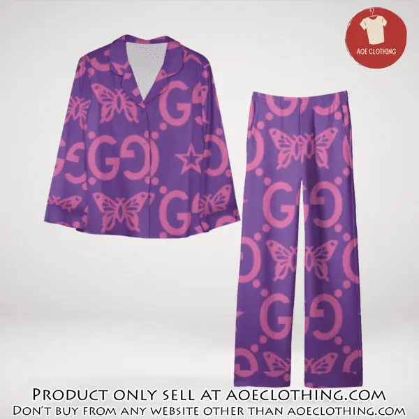 Trending luxury gc satin pajama set pjs1056 aoe2601766